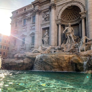 Trevi Fountain Print, Rome Print, Italy Print, Wall Art, Digital Download, Travel Photography