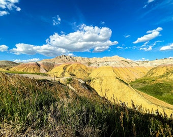 Badlands Print, South Dakota Print, Wall Art,, Digital Download, Travel Photography