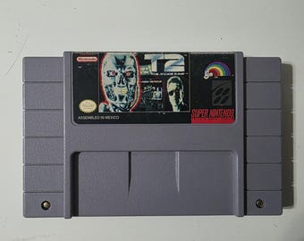 T2 The Arcade Game SNES 1994 Cartridge Only Cleaned & Tested Authentic