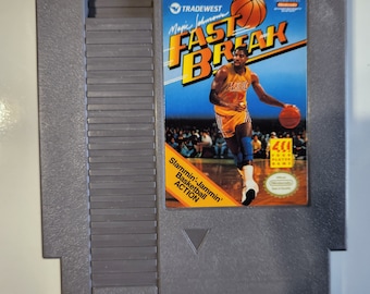Magic Johnson's Fast Break NES 1994 Cartridge Only Cleaned & Tested Authentic