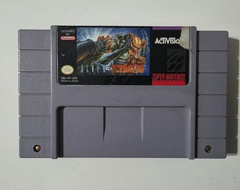 Alien Vs Predator SNES 1993 Cartridge Only Cleaned & Tested Authentic