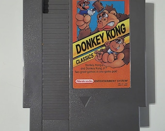 Donkey Kong Classics NES 1988 Cartridge Only Cleaned & Tested Authentic