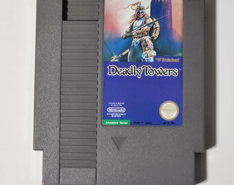 Deadly Towers NES 1987 Cartridge Only Cleaned & Tested Authentic