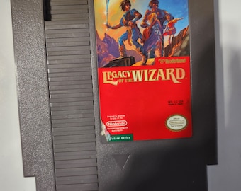 Legacy of the Wizard NES 1989 Cartridge Only Cleaned & Tested Authentic