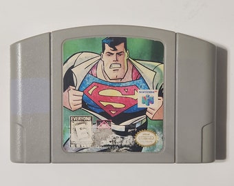 Superman N64 1999 Cartridge Only Cleaned & Tested Authentic