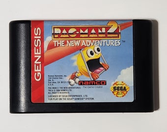 Pac-Man 2: The New Adventures Sega Genesis 1994 Cartridge Only Cleaned & Tested Authentic