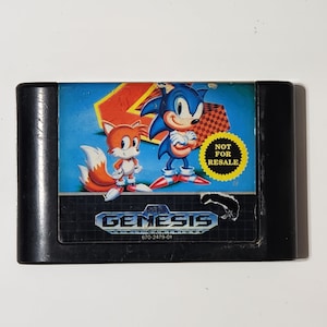 Sonic the Hedgehog 2 Sega Genesis 1991 cartridge alleen gereinigd en getest Authentiek