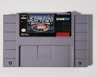 Jeopardy Deluxe Edition SNES 1994 Cartridge Only Cleaned & Tested Authentic