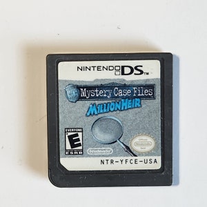 Mystery Case Files MillionHeir DS Cartridge Only Cleaned & Tested Authentic
