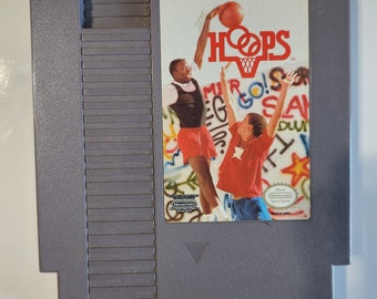 Hoops NES 1989 Cartridge Only Cleaned & Tested Authentic