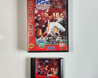NFL Football '94 Starring Joe Montana CIB Sega 1993 Cleaned & Tested. Authentic