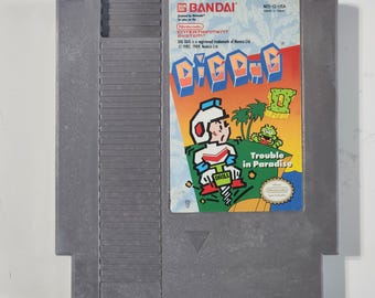 Dig Dug II Trouble In Paradise NES 1989 Cartridge Only Cleaned & Tested Authentic