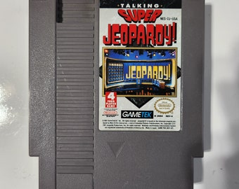 Talking Super Jeopardy NES 1991 Cartridge Only Cleaned & Tested Authentic
