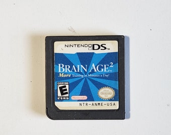 Brain Age 2 DS Cartridge Only Cleaned & Tested Authentic