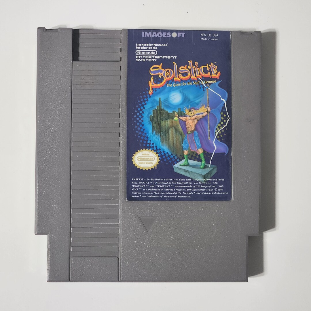 Solstice NES 1989 Cartridge Only Cleaned & Tested Authentic - Etsy