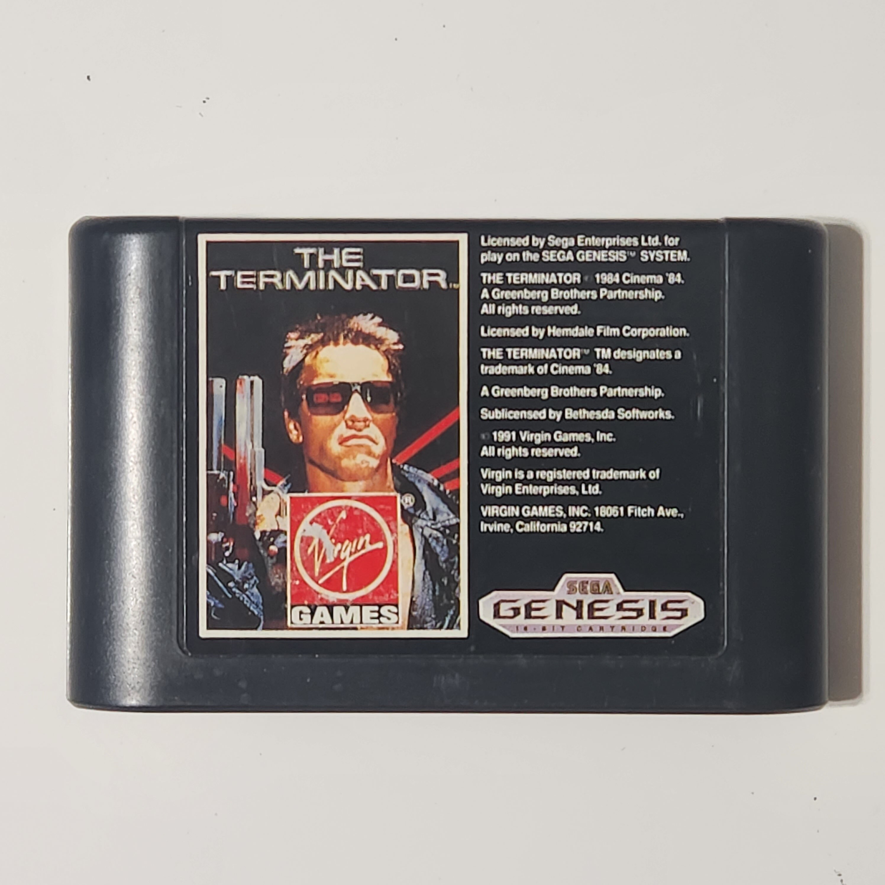 The Terminator Sega Genesis 1991 Cartridge Only Cleaned & Tested ...