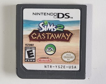 The Sims 2 Castaway Cartridge Only Cleaned & Tested Authentic