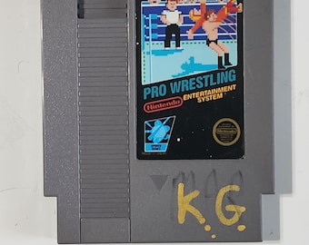 Pro Wrestling NES 1987 Cartridge Only Cleaned & Tested Authentic