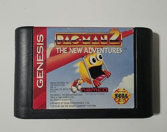 Pac-Man 2: The New Adventures Sega Genesis 1994 Cartridge Only Cleaned & Tested Authentic