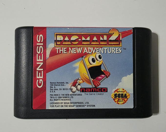 Featured listing image: Pac-Man 2: The New Adventures Sega Genesis 1994 Cartridge Only Cleaned & Tested Authentic