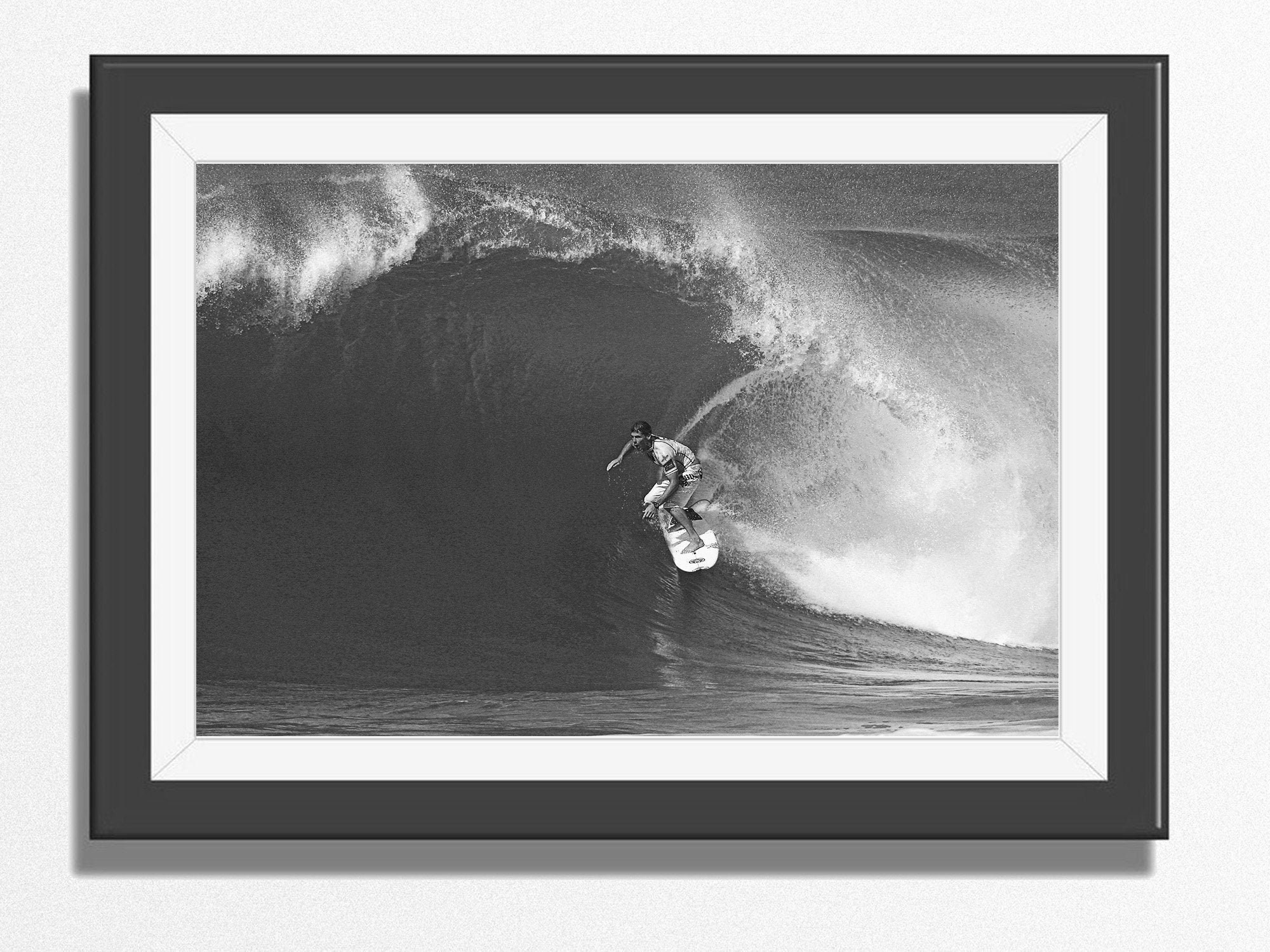 Vintage Photo of Surfer Andy Irons Surfing in the Pipeline Masters Surf  Contest in Hawaii. Digital Download, Printable Photo Art