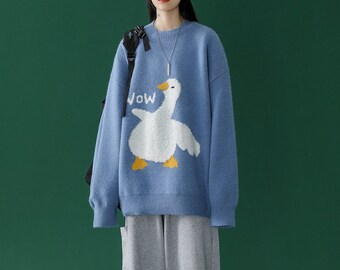 Wow Goose Duck Pullover Sweater Unisex 