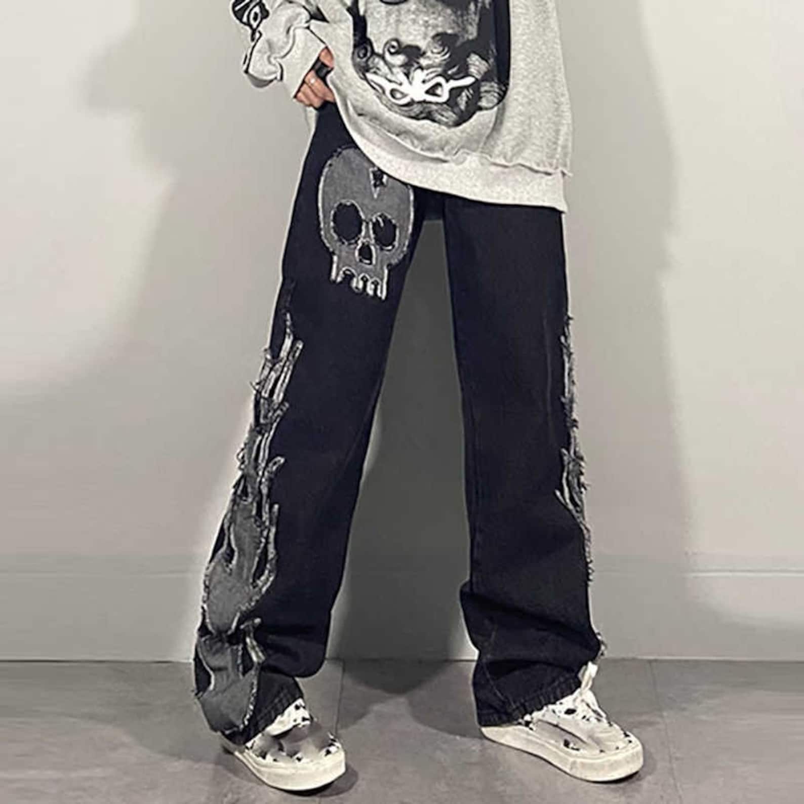 baggy cyber y2k jeans