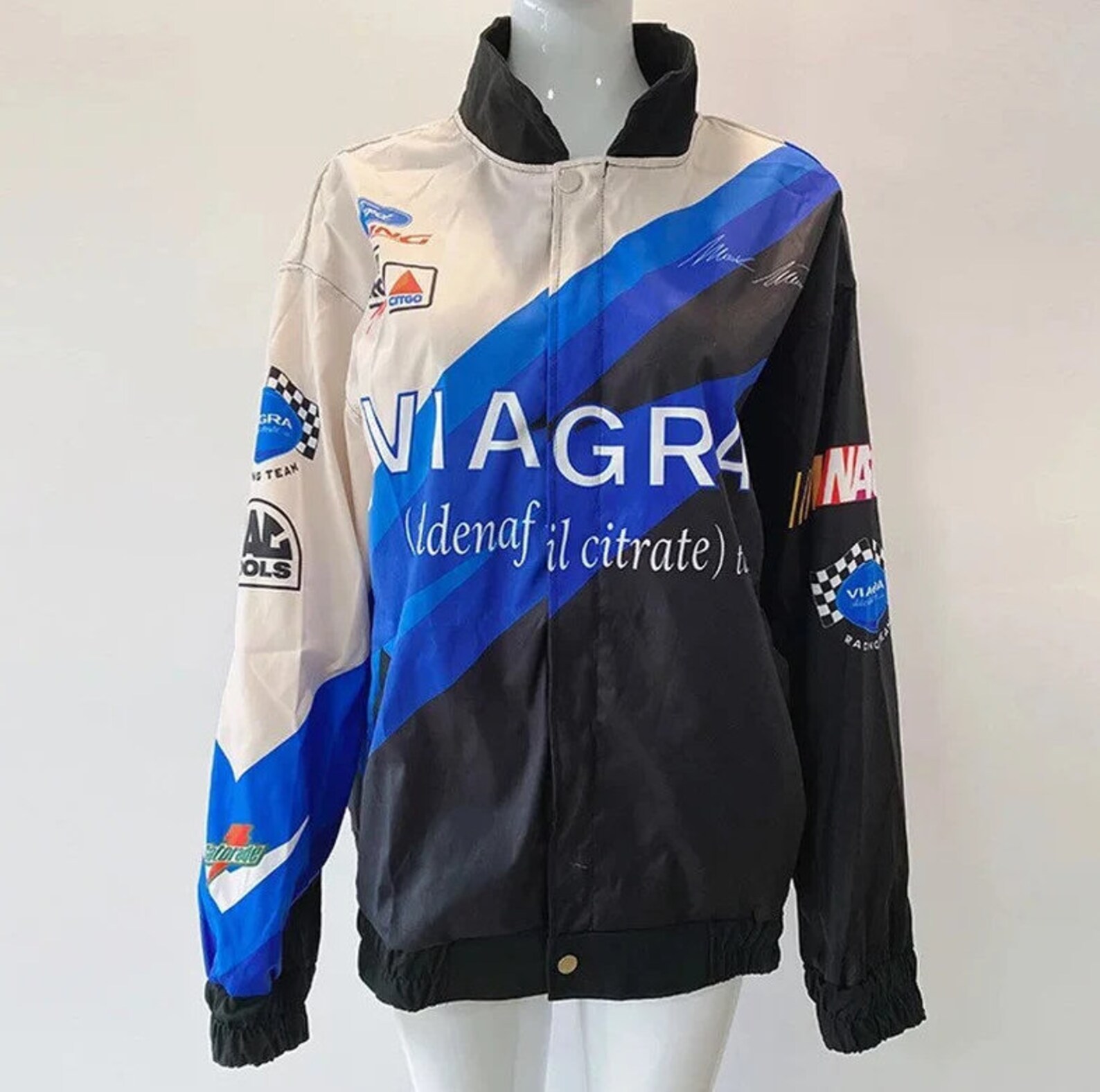 NASCAR Racing Printed Viagra Jacket Etsy