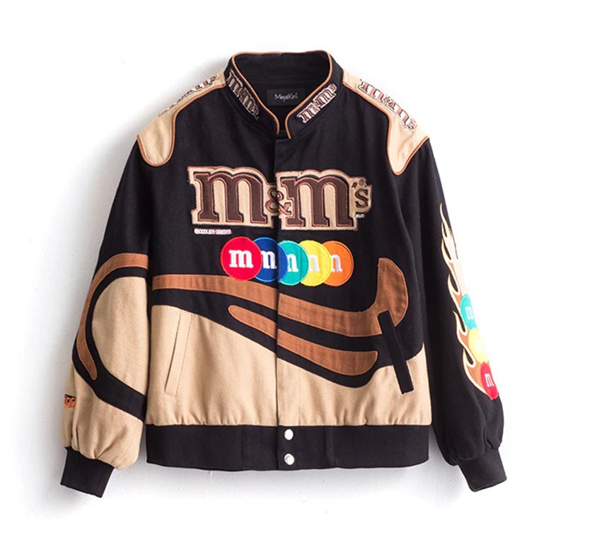 NASCAR Race Racing M\u0026M Bomber Jacket 