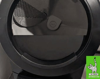 LR Things - FULL Guard for Litter-Robot 4 in Black Matte/Glossy Acrylic - mini fence REQUIRED