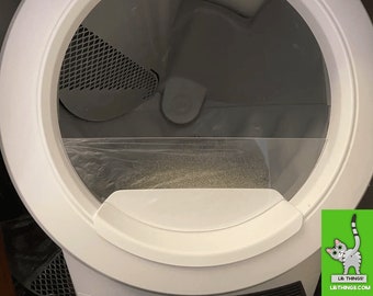 LR Things - FULL Guard for Litter-Robot 4 in Crystal Clear Acrylic - mini fence REQUIRED