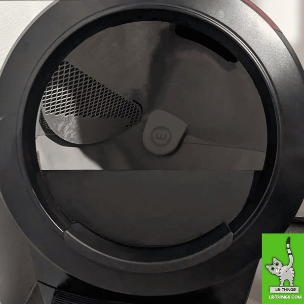 LR Things - FULL Guard for Litter-Robot 4 in Black Matte/Glossy Acrylic - mini fence REQUIRED