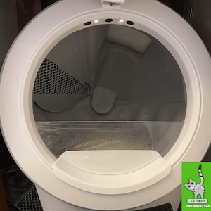 LR Things - FULL Guard dla Litter-Robot 4 w kolorze Crystal Clear Acrylic - WYMAGANE jest mini ogrodzenie