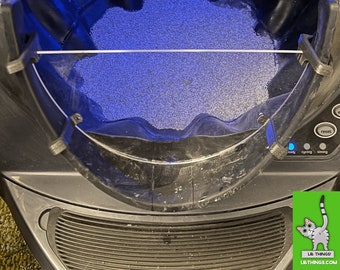 LR Things Full Guard in Crystal Clear Acrylic for Litter-Robot 3