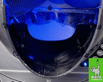 LR Things - Half Guard in Glossy/Matte Black Acrylic for Litter-Robot 3