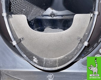 LR Things - Half Guard in LR Gray Graphite Stardust Acrylic for Litter-Robot 3