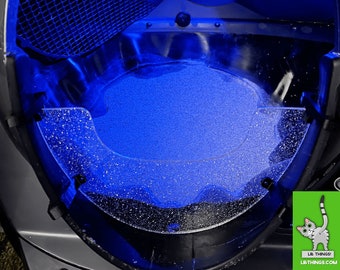 LR Things - Half Guard in Clear Quartz Glitter Acrylic for Litter-Robot 3