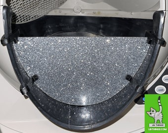 LR Things - Full Guard in Diamond Silver Glitter Acrylic for Litter-Robot 3