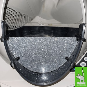 LR Things - Full Guard w kolorze Diamond Silver Glitter Acrylic dla Litter-Robot 3