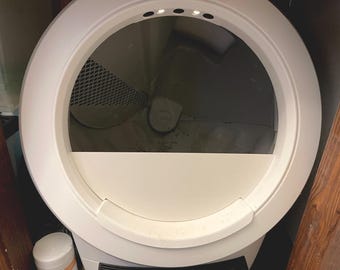 LR Things - FULL Guard for Litter-Robot 4 in White Glossy/Matte Acrylic - mini fence REQUIRED