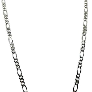 Men&#39;s Sterling Silver Figaro Link Necklace