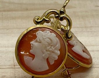 18k Gold Cameo - Etsy