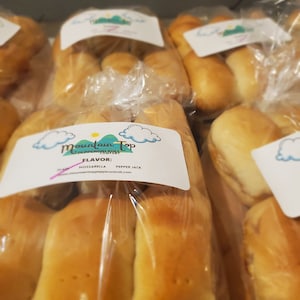 Pepperoni Roll Variety Pack ( 3 dozen) Plain, Mozzarella and Pepper Jack