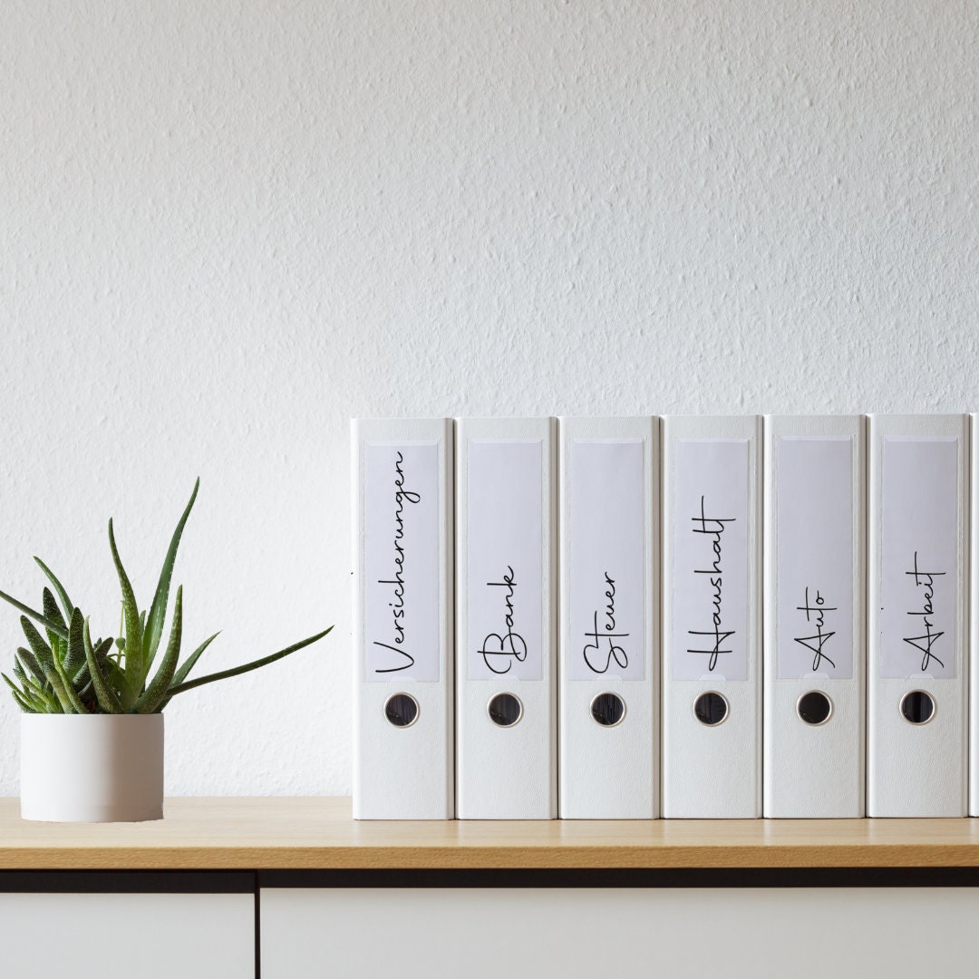 Pending Folder Lettering Sticker Lettering Caption Folder Spine Organization - Etsy