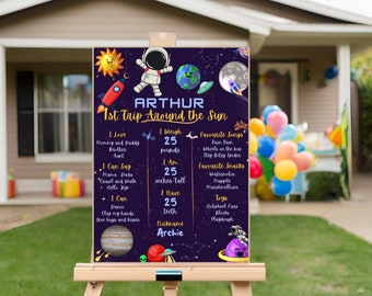 Cartel de hito de cumpleaños / Plantilla / Lienzo imprimible / Marca 5