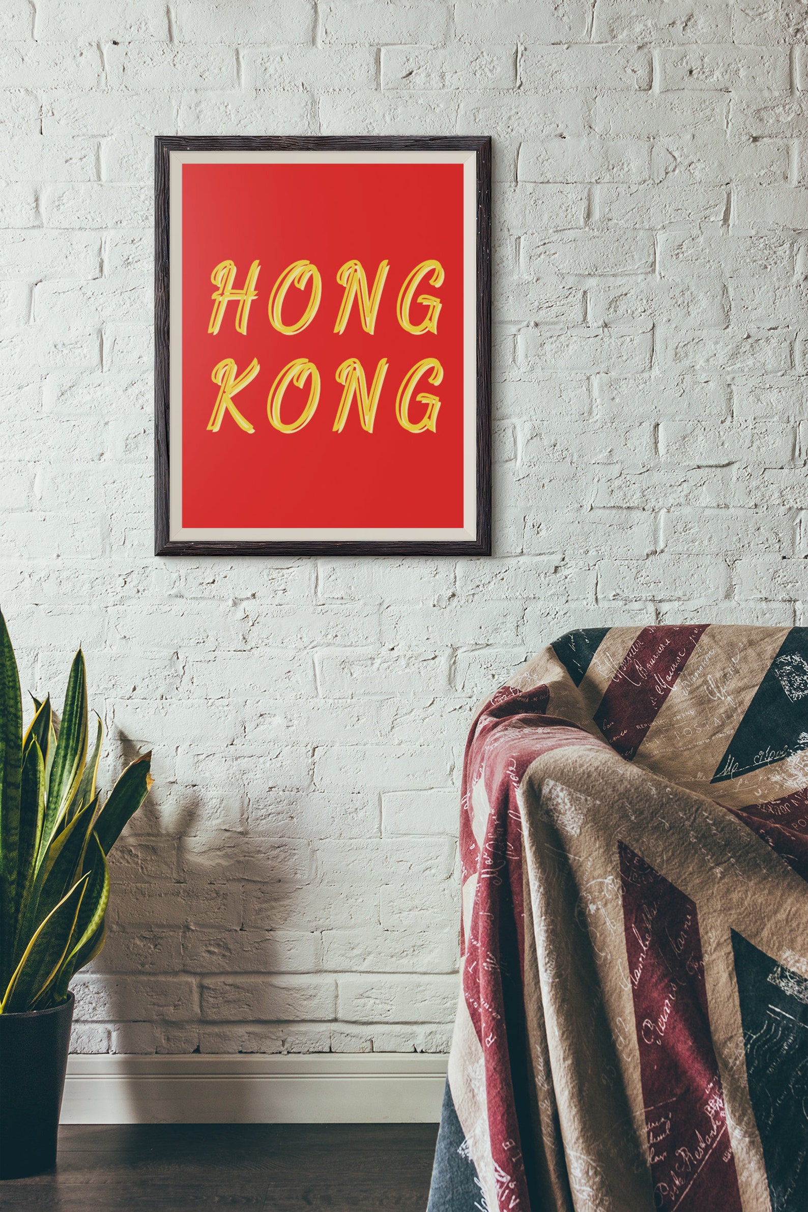 Hong Kong Wall Decor Print of Hong Kong Digital Art of Honf Etsy
