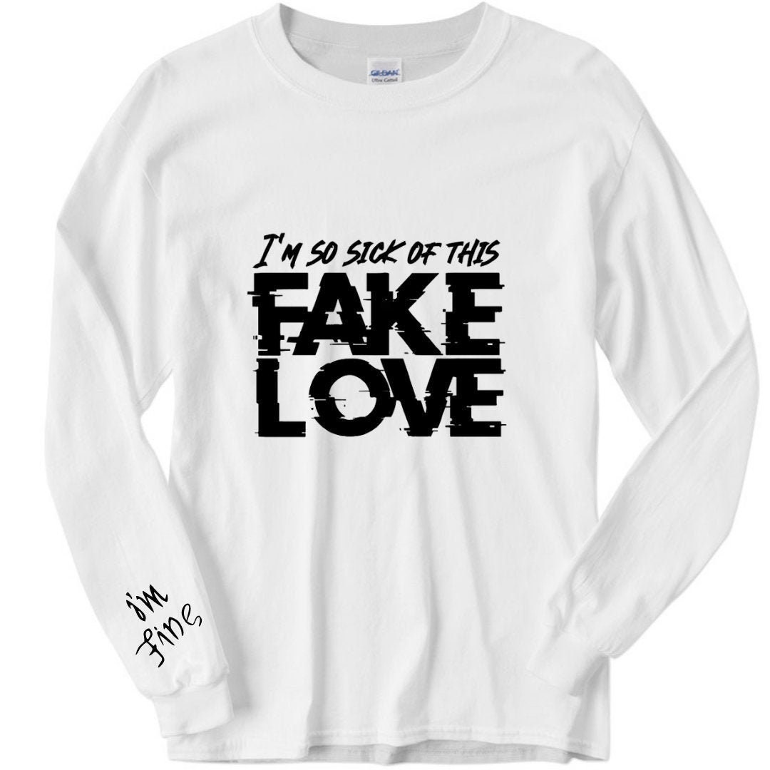 BTS Fake Love Long Sleeve Shirt With i 