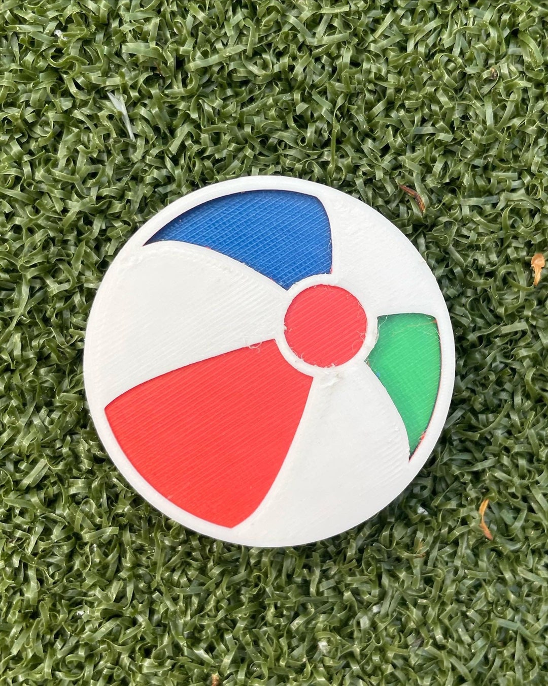 Beach Ball Golf Marker Etsy
