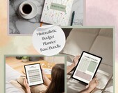 Budget Planner Printable | Beginner Budget Bundle | Expense Tracker, Bill Tracker, Savings Planner | 17 Pages | Instant Download PDF