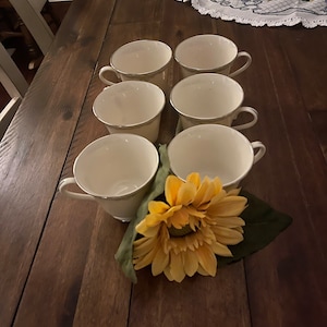 ELEGANT Set of 6 Retired Vintage LENOX Pattern Kingston Footed Cup ELEGANT!